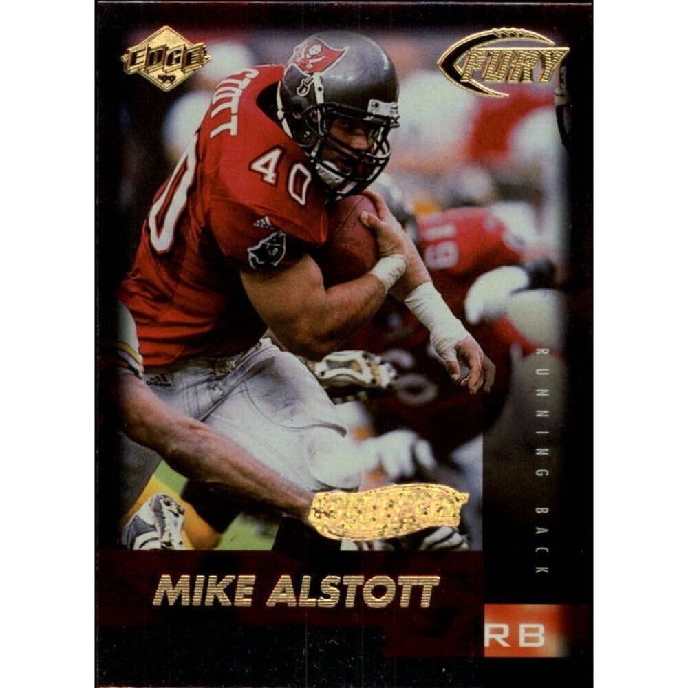 1999 Collector's Edge Fury Gold Ingot Buccaneers Football Card #6 Mike Alstott